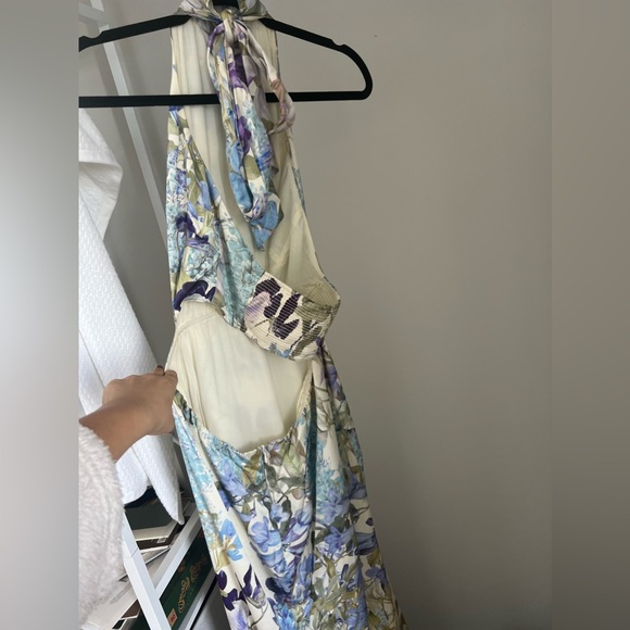Maxi Halter-Neck Floral Dress (& Other Stories) - Picture 4 of 7